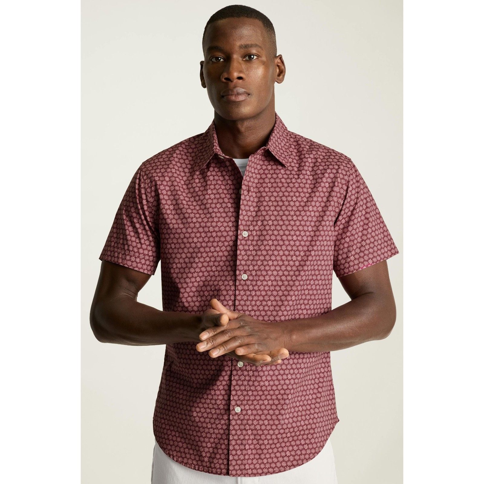 Bonobos Riviera Short Sleeve Men's Shirt Floral Print Slim Fit Cotton Xl 286050